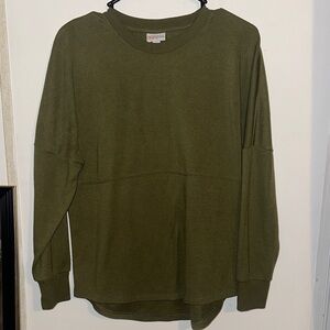 LuLaRoe Olive Green Cozy Pullover Sweater | Soft Stretch | Everyday Essential